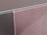 TermaTech Kaminholzkorb Leder Look braun - 4