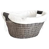 Habau Holzkorb aus Polyethylen mit Metallrahmen Grau 63,5 x 44,5 x 30 cm - 3